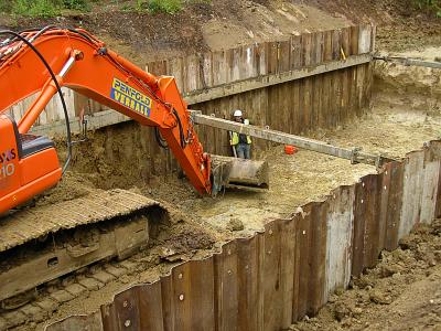 Application in the Construction Industry—Sheet Pile Walls