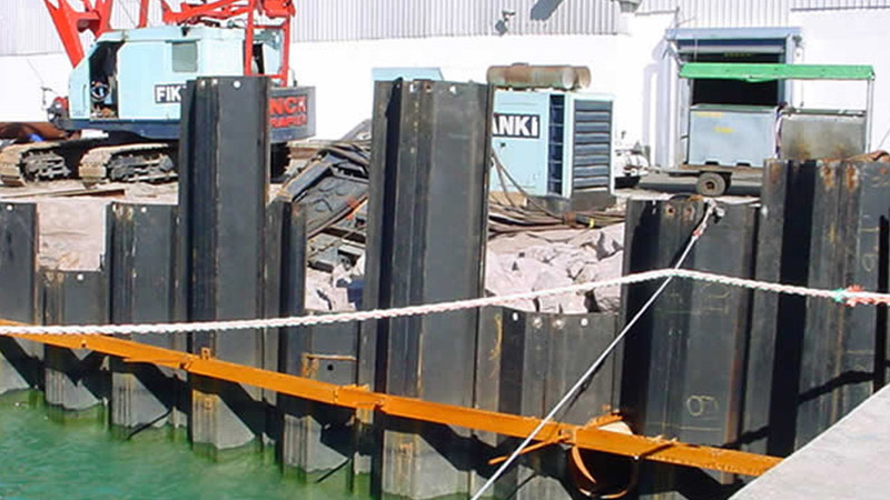 Steel Sheet Piles Used In Marine Construction