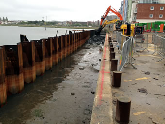 Application of Submerged Grouted Anchors in Sheet Pile Quay Walls